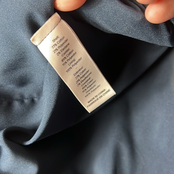 Cinq A Sept Jess Topstitched Denim Hooded Combo Jacket - Picture 6 of 7